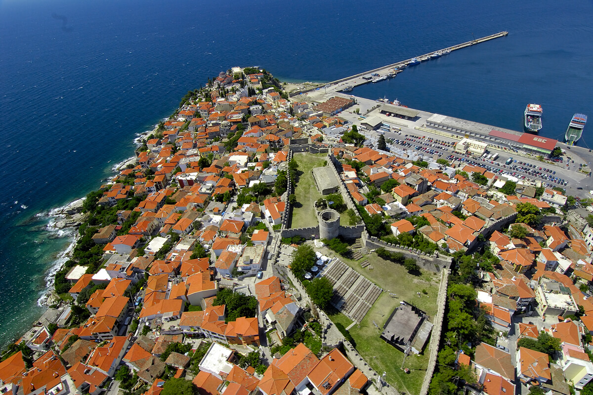 Die Festung von Kavala vom Höhepunkt, Foto von Artware