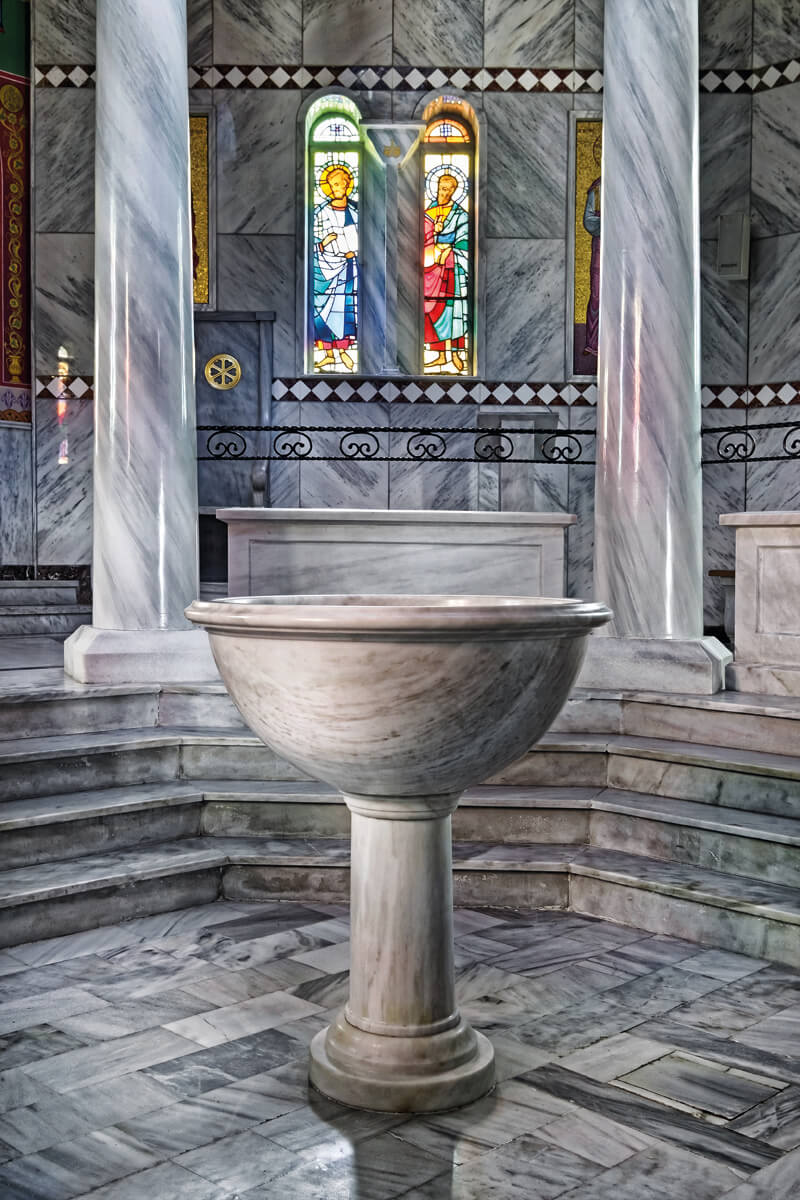 Das Heilige Baptisterium der St.Lydia aus Philippi- Foto von Giannis Giannelos