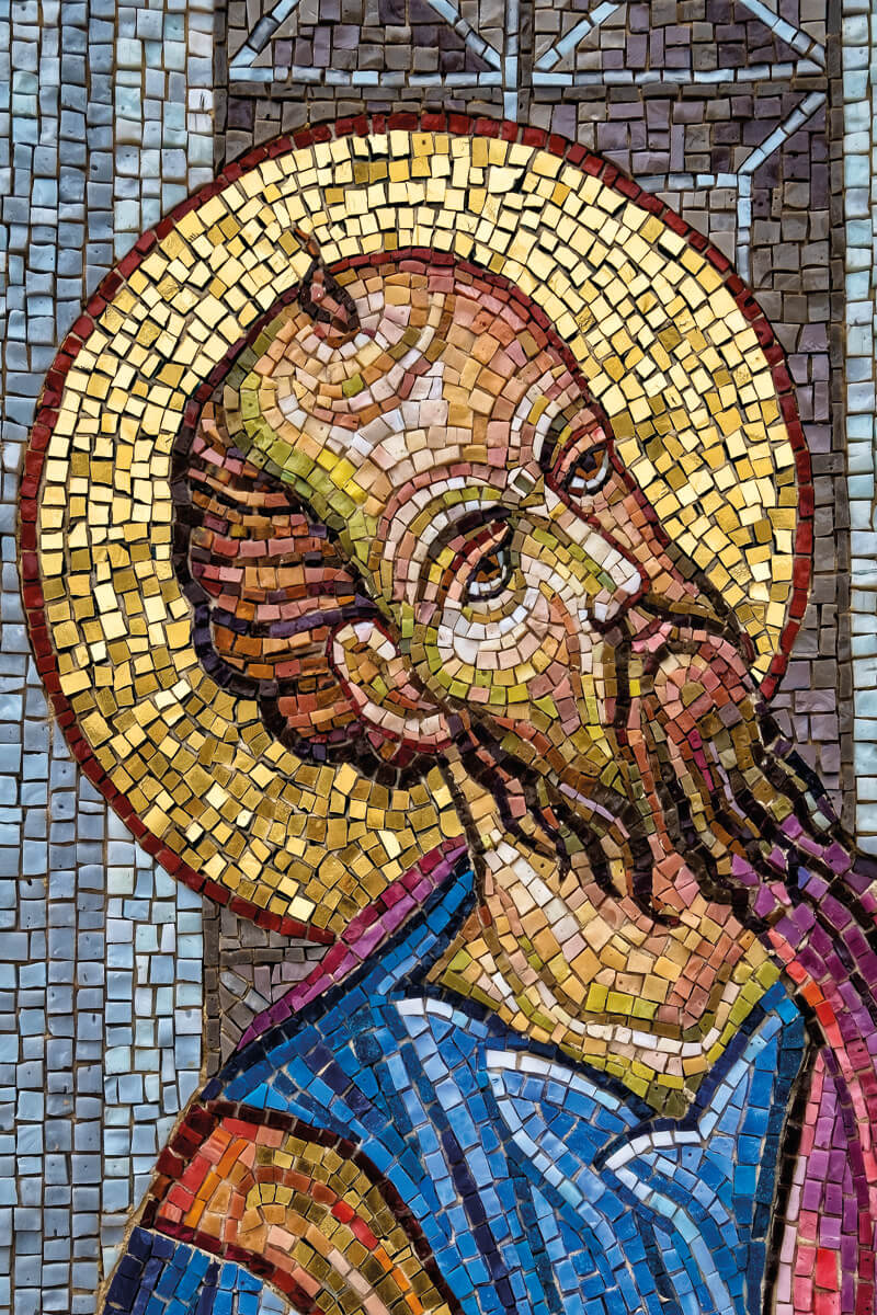 Мозаичное изображение Апостола Павла, фотография Яниса Янелоса