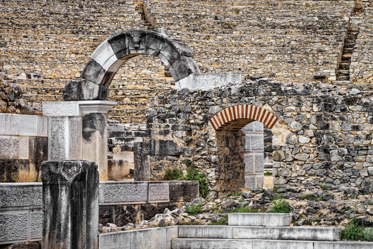 Archäologische Stätte von Philippi - Foto von Giannis Giannelos