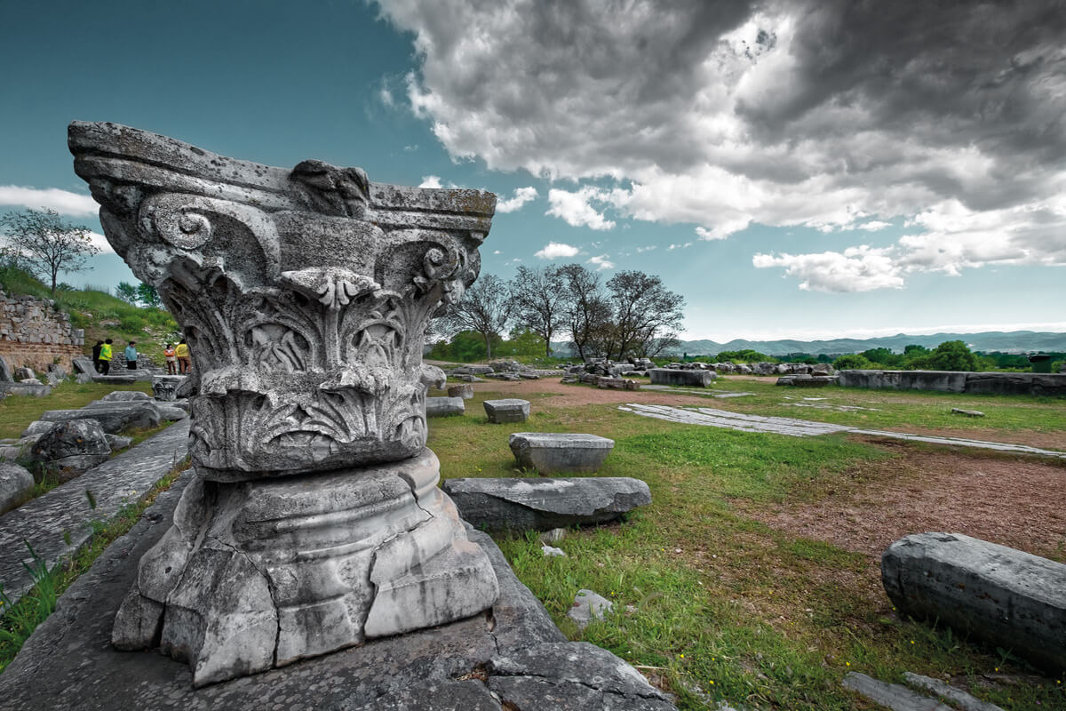 Archäologische Stätte von Philippi - Foto von Giannis Giannelos